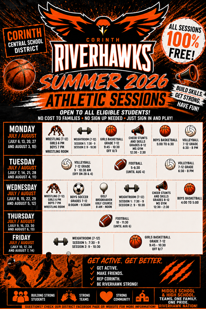 UPDATED SUMMER ATHLETIC OFFERINGS