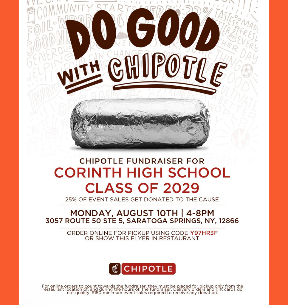 CCSD Class of 2029 Chipotle Fundraiser