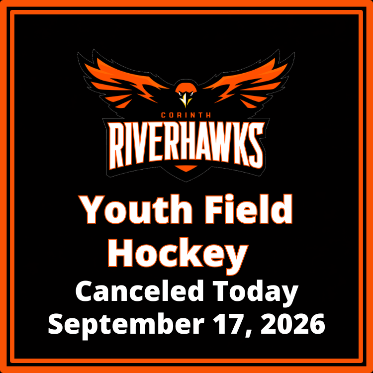 Youth Field Hockey Canceled today