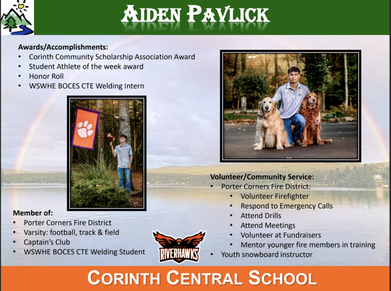 Aiden Pavlick - AASBA honoree