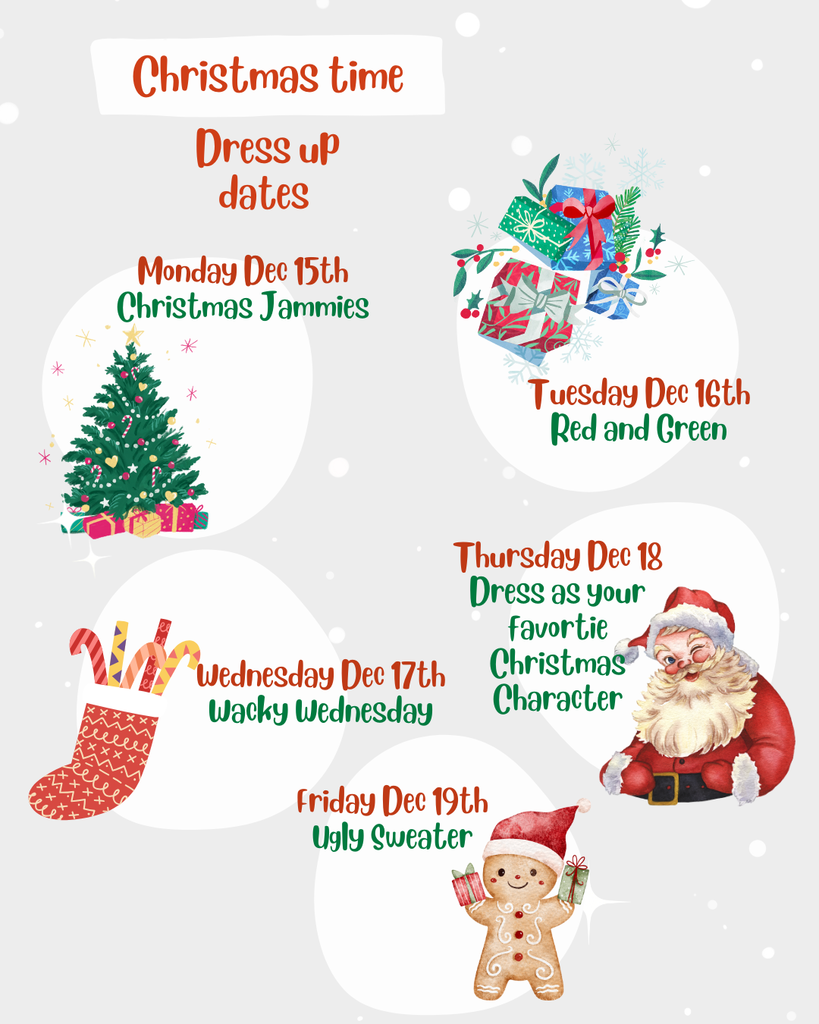 Christmas dress up dates