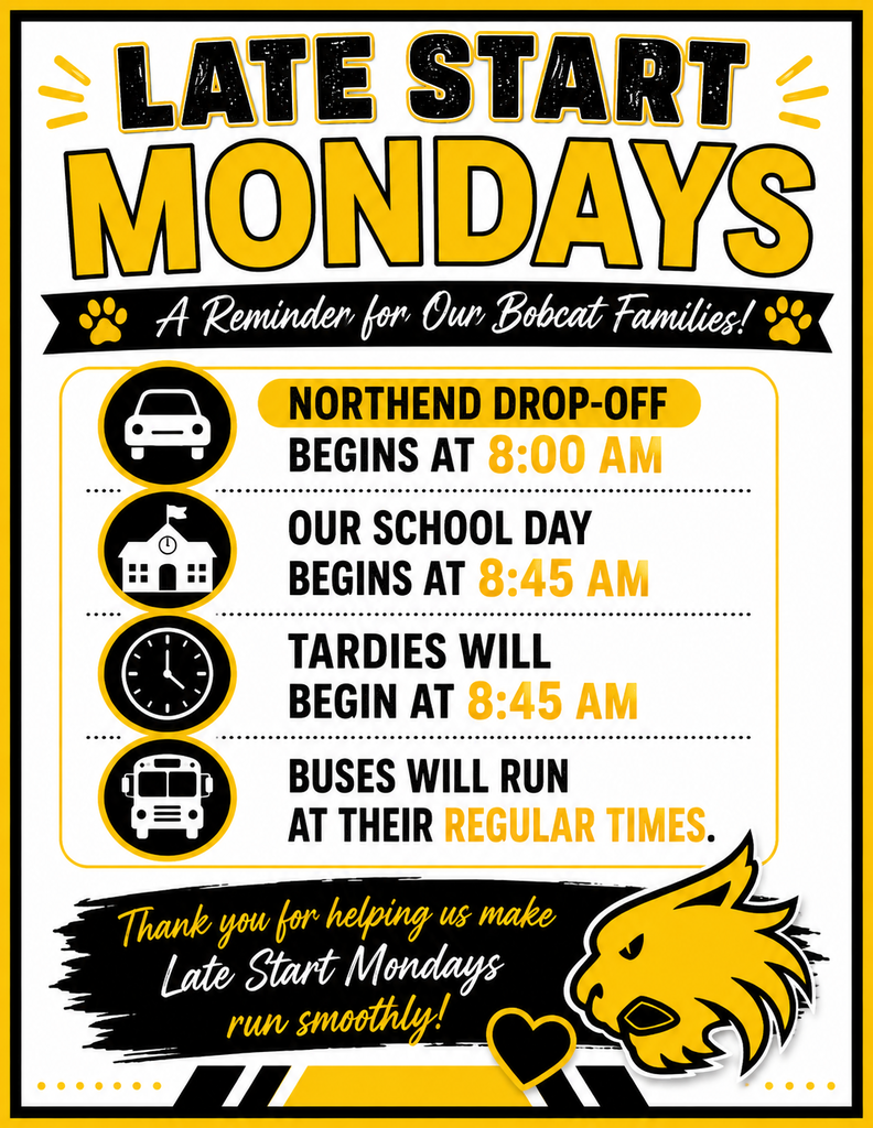 late start monday reminder