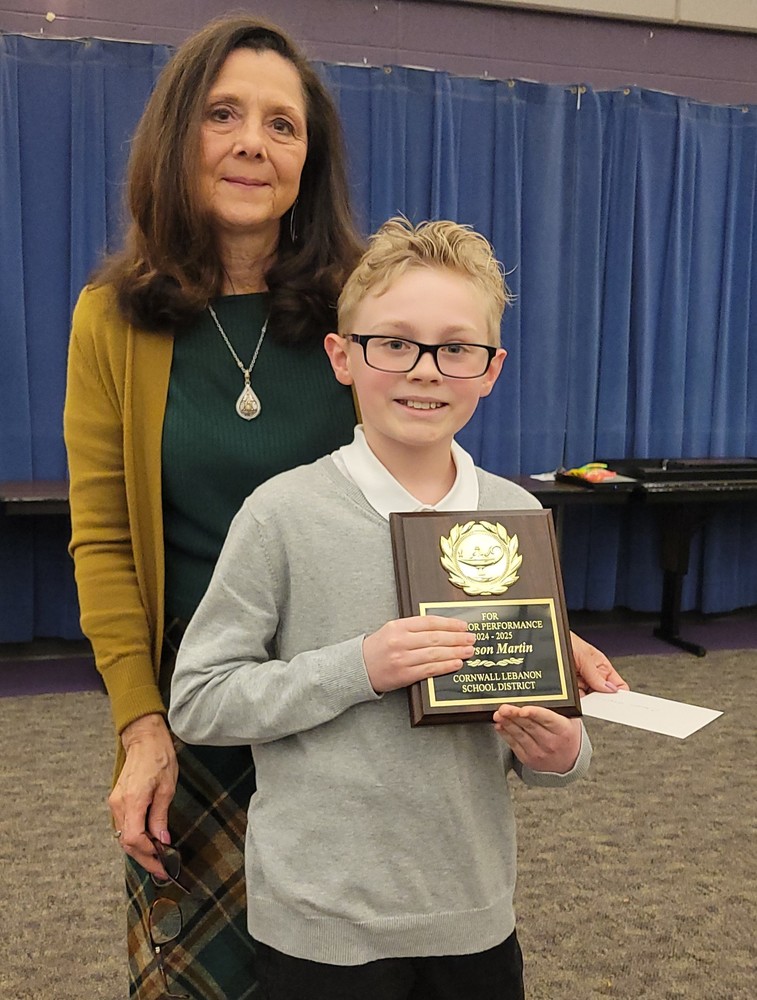 Carson Martin, SLE student of the year