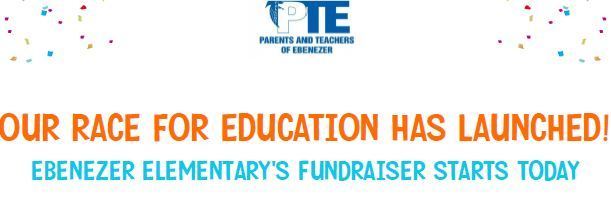 announcement for Ebenezer's Race for Education event