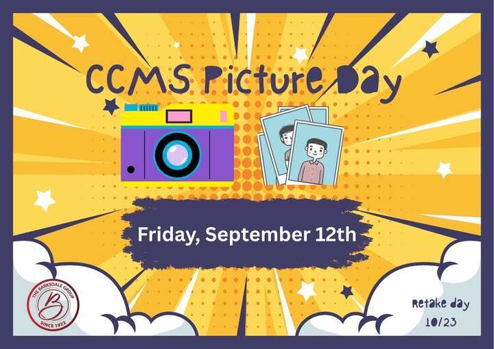 promo for CCMS Picture Day