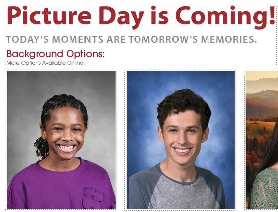 advertisement for picture day