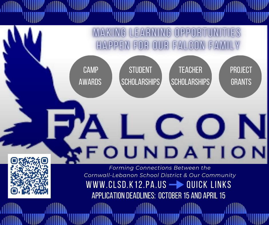 Promo for Falcon Foundation grants & awards