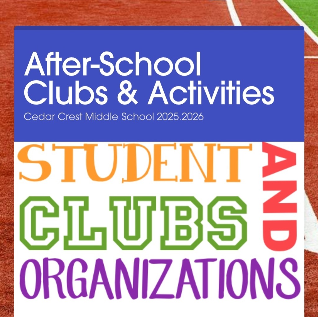 Poster advertising after-school Clubs & Activities at CCMS