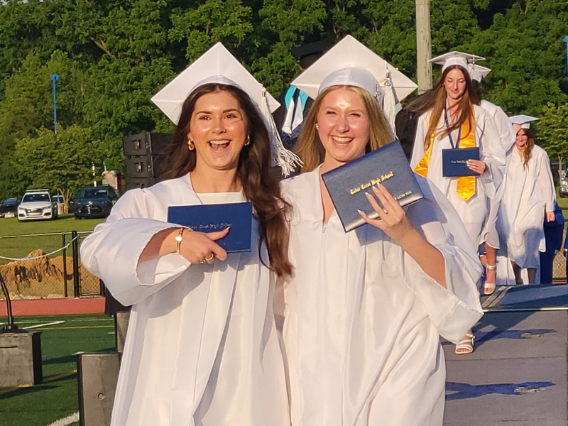 Members of the Class of 2026 after receiving their diplomas