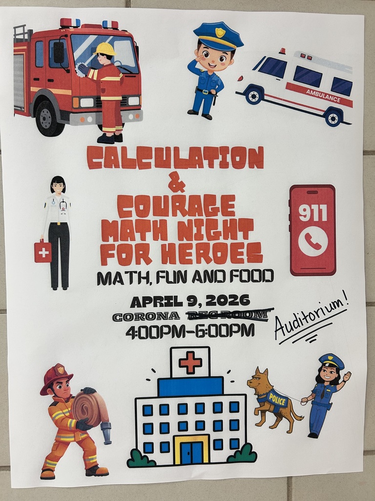 Math Night is in the AUDITORIUM! Be there or be square!