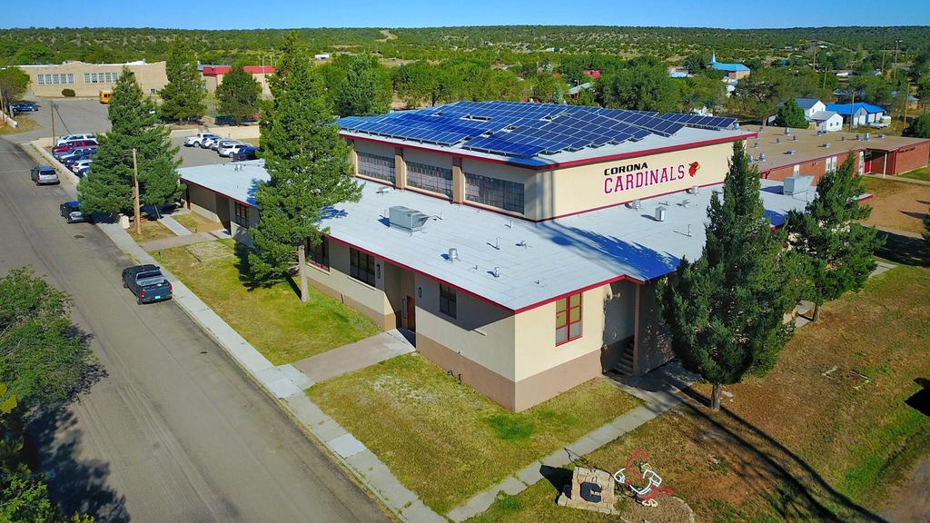 Aerial view of Corona Schools