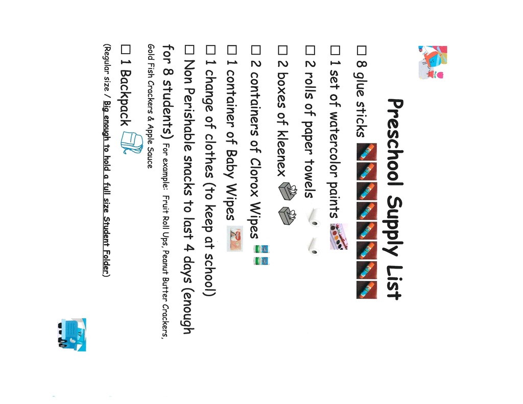 Pre-K List