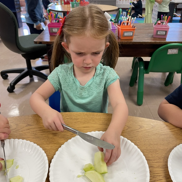 Cutting Apples for Our Pie