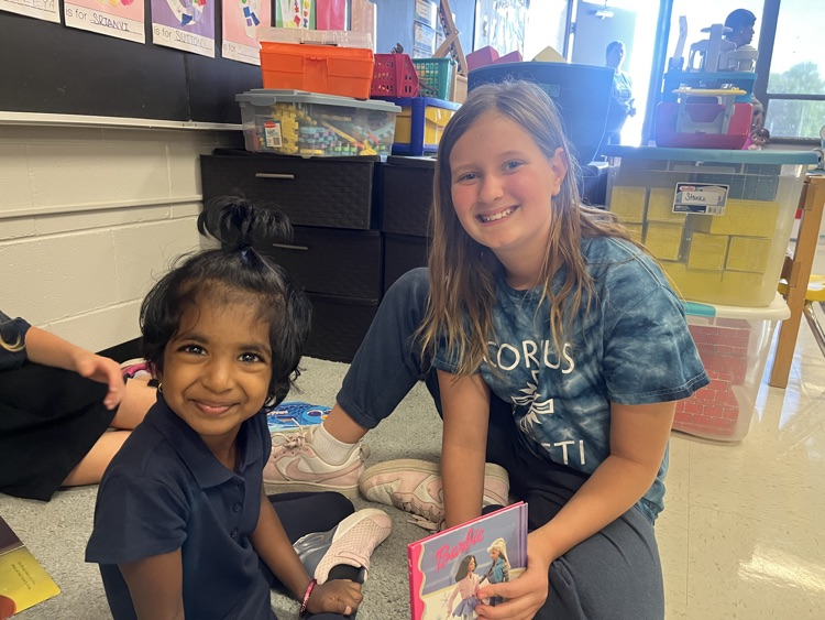Reading with buddies 