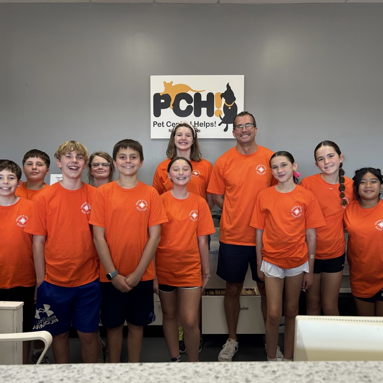 Mr. O’Brien’s class volunteered at Pet Central Helps!