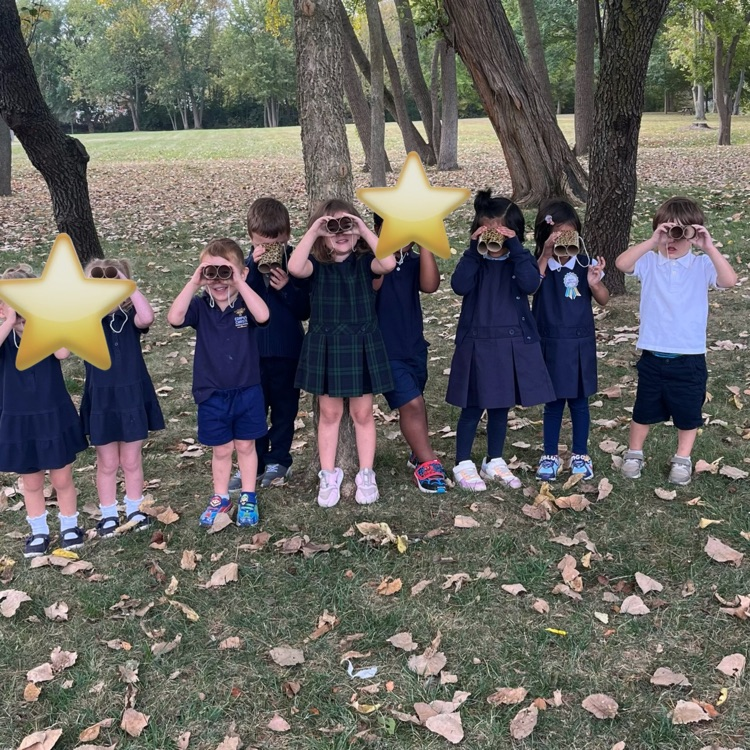 PreK 3 enjoyed going on a tree hunt today!
