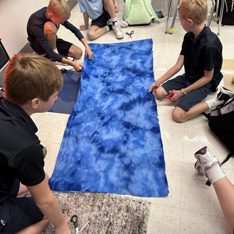 Prepping the blankets