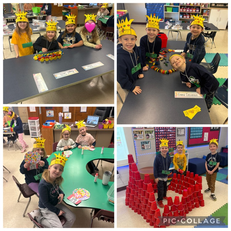 Hip hip hooray—it’s the 100th day of school! 🎉 Mrs. Hoeniges’s kindergarten had a blast celebrating, exploring stations, and creating with 100 items. What a fun-filled day!