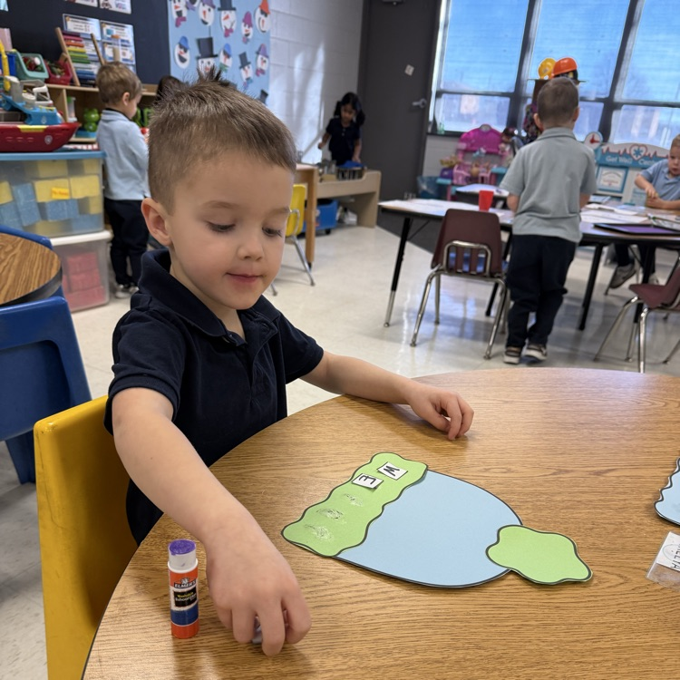 making winter name hats! 