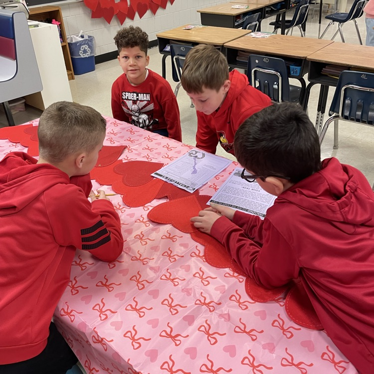 “Escaping” The Candy Factory with our language arts skills before we celebrate Valentine’s Day!