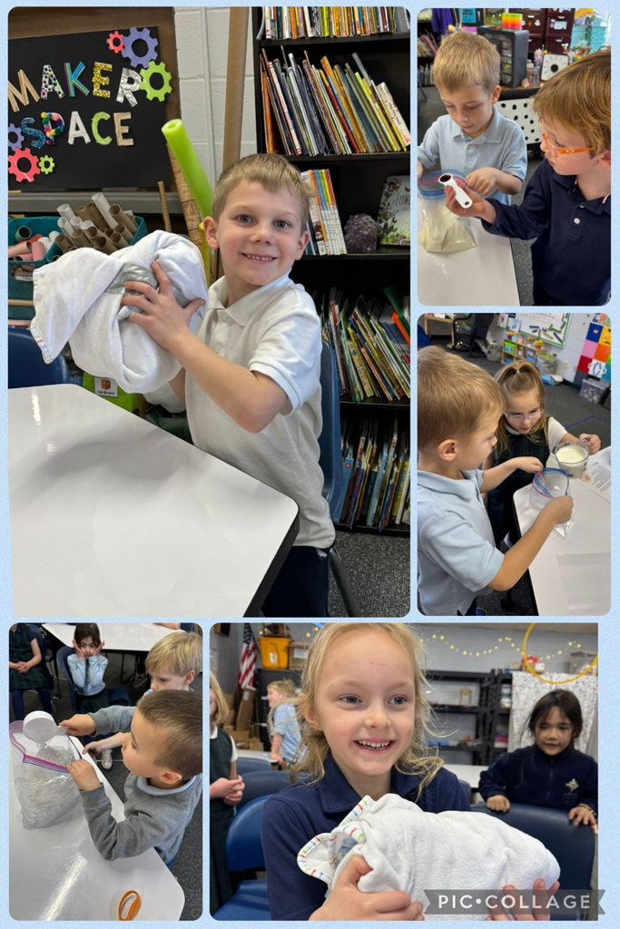 making ice cream in a bag!