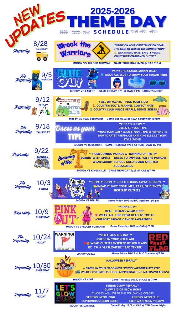 pep rally theme days