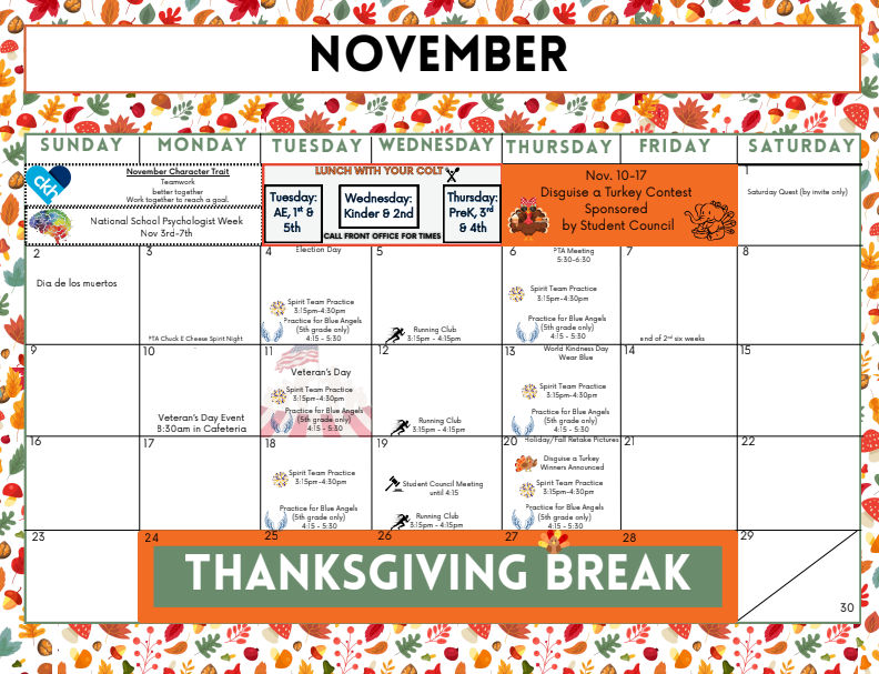 November Calendar