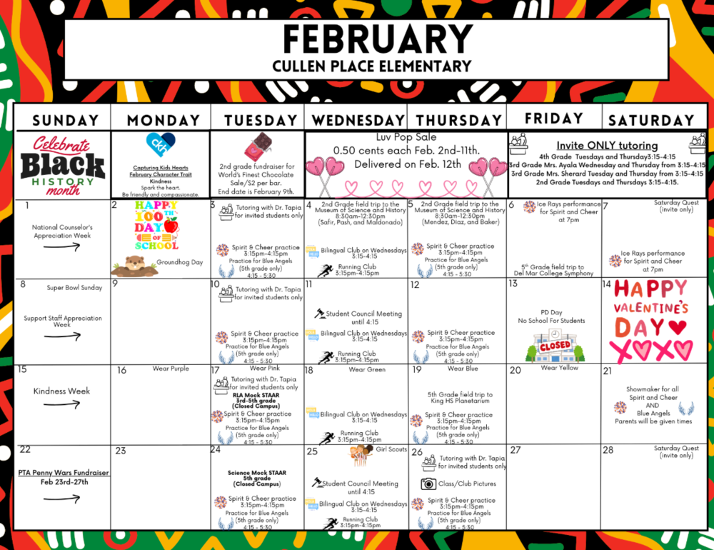 February 2026 Family Calendar