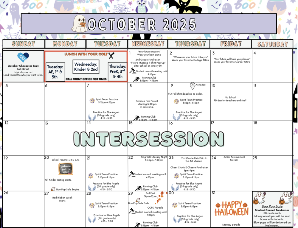 October Calendar