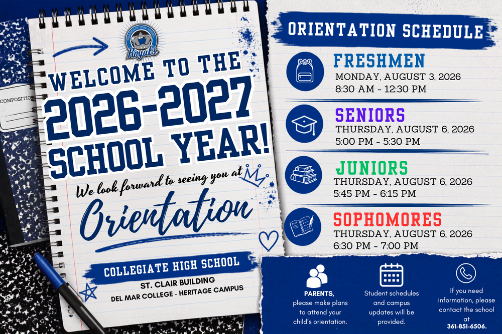 orientation schedule