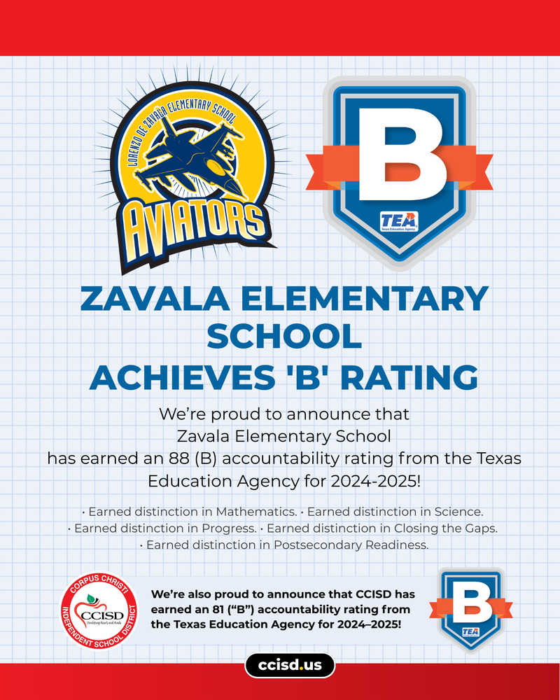 Zavala ES "B" Rating
