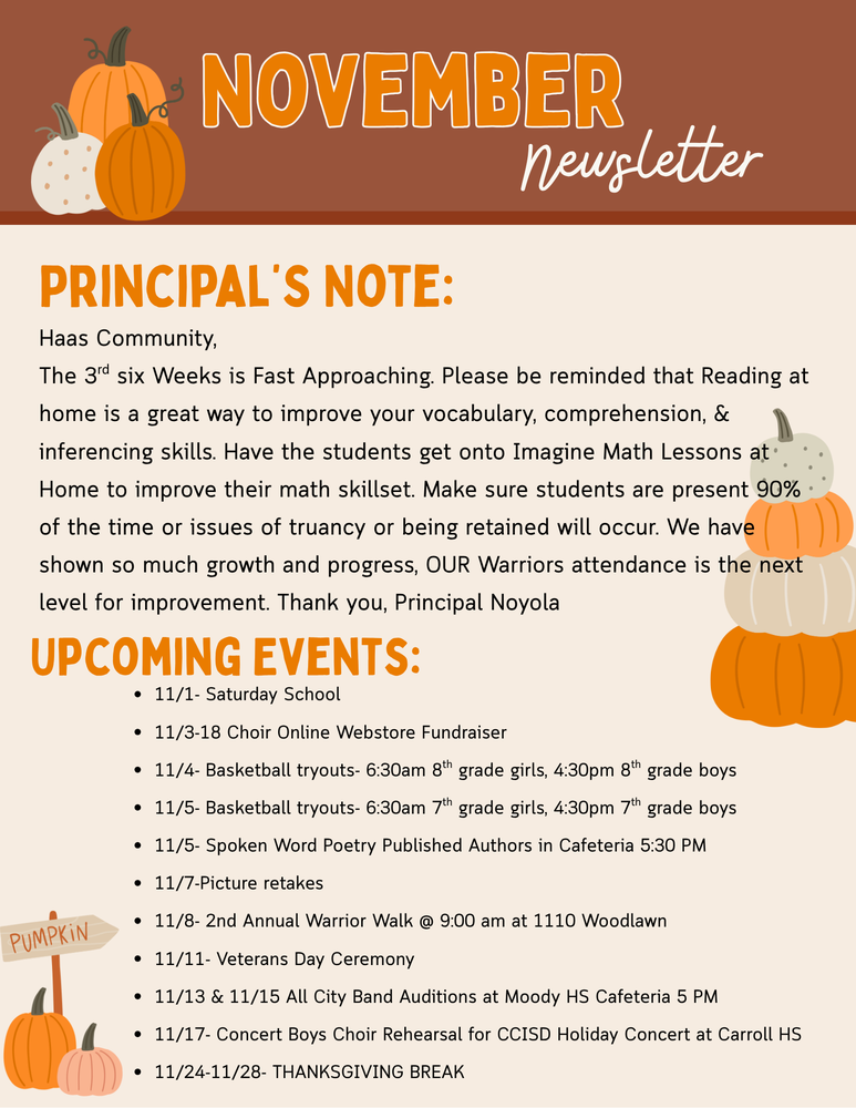 November Newsletter