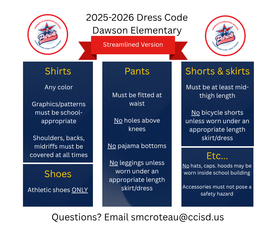 Streamlined 2025-2026 Dress Code
