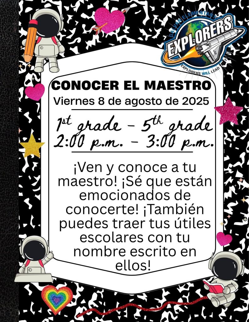 Meet the Teacher Spanish