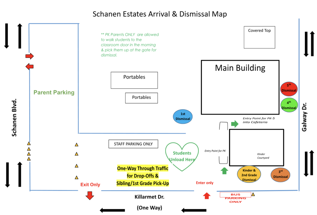 arrival dismissal map