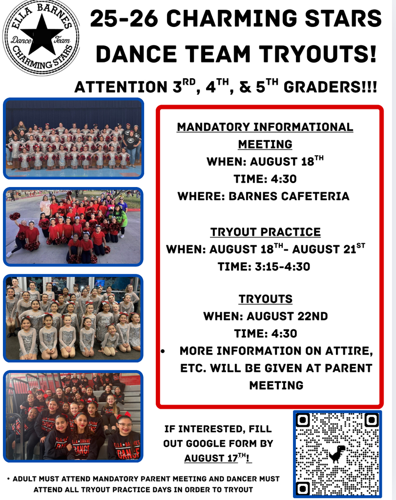 Charming Stars Tryout Flyer