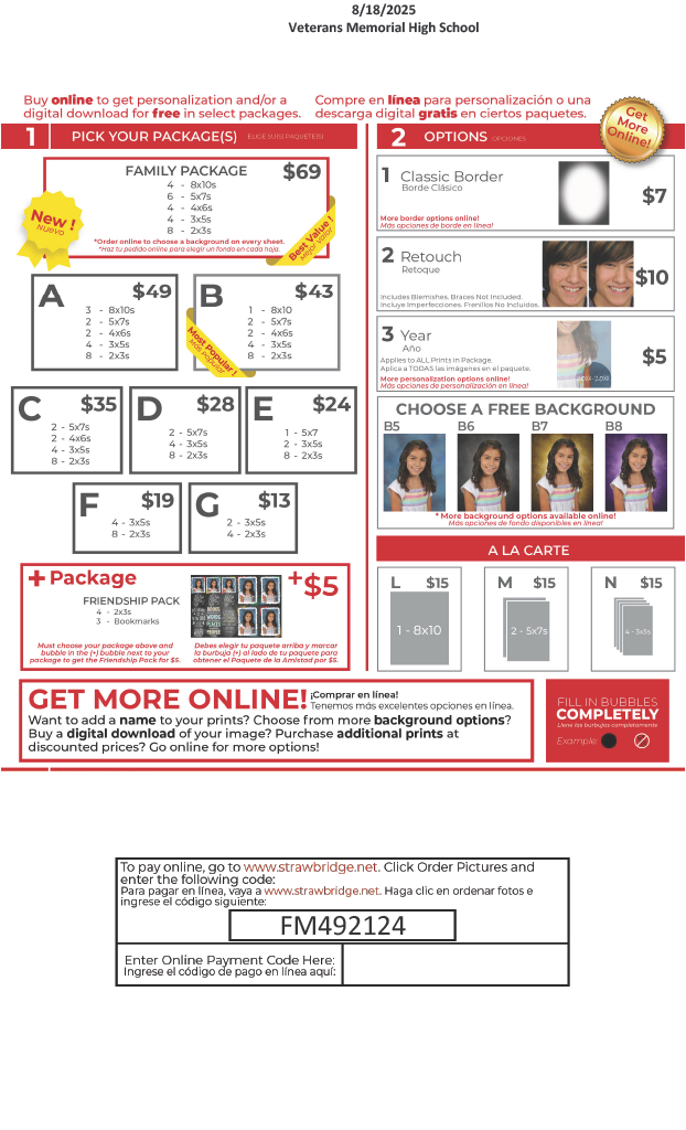 Strawbridge Order Form