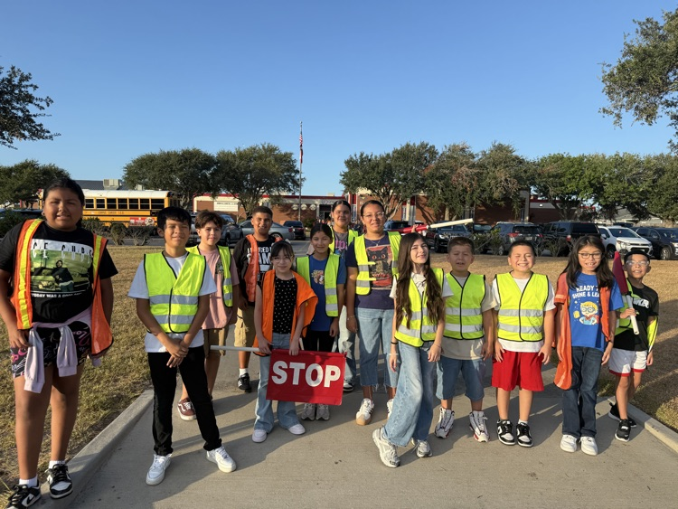 25-26 Moore Safety Patrol on duty this morning