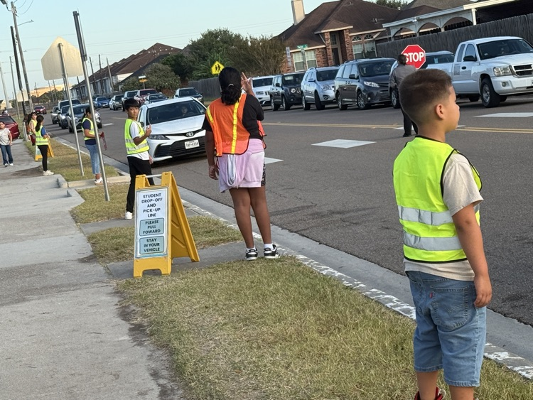 Moore Safety Patrol this morning reporting for duty