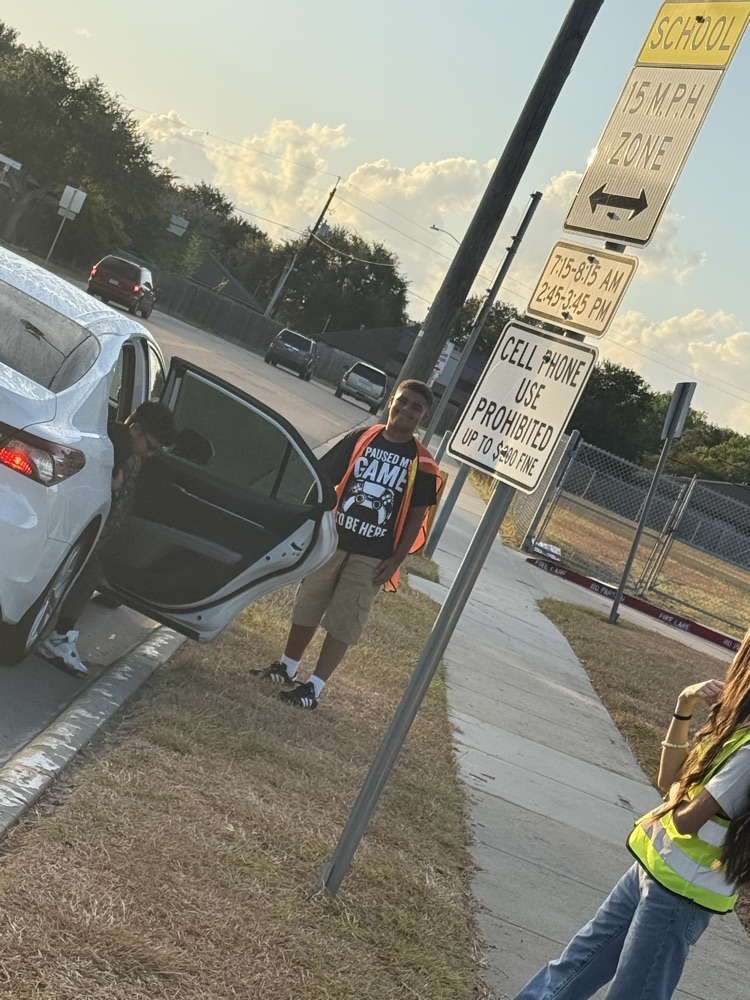Moore Safety Patrol this morning reporting for duty