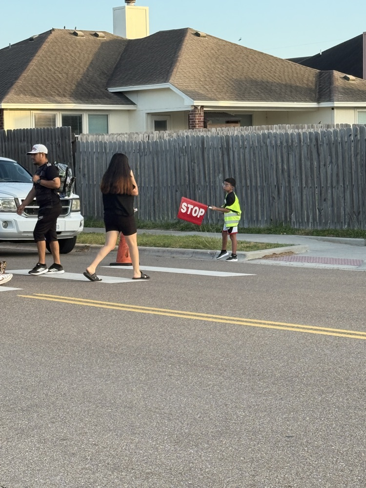 Moore Safety Patrol this morning reporting for duty