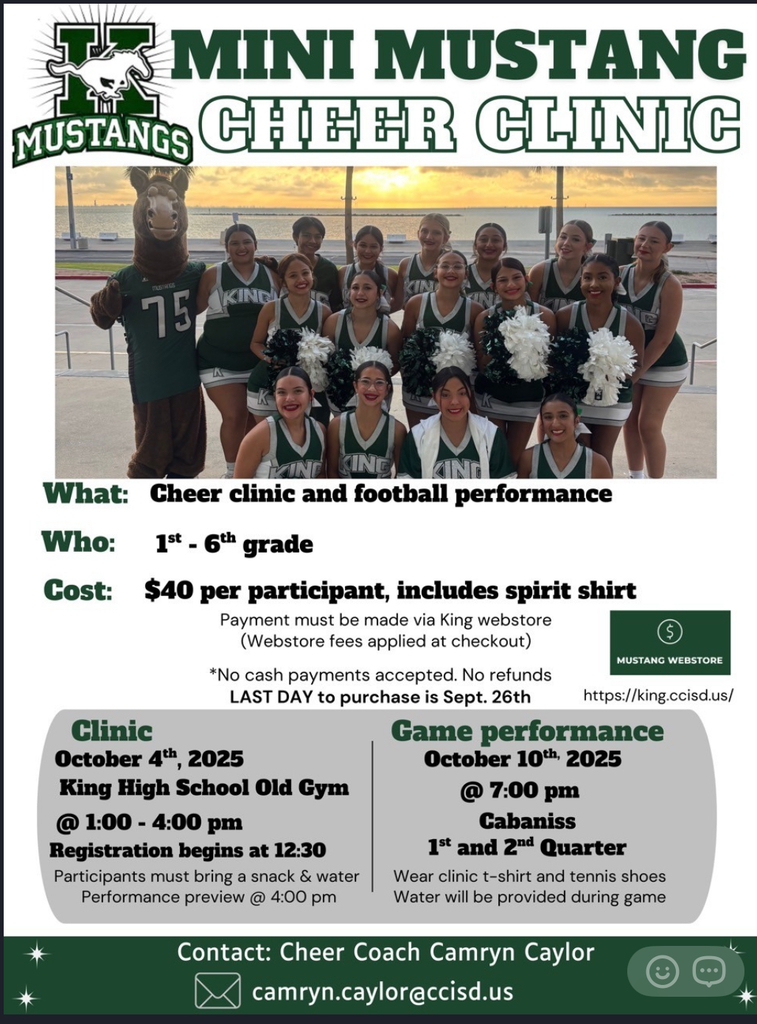 Mustang Cheer Clinic Information