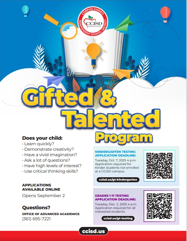 Gifted and Talented Program flyer