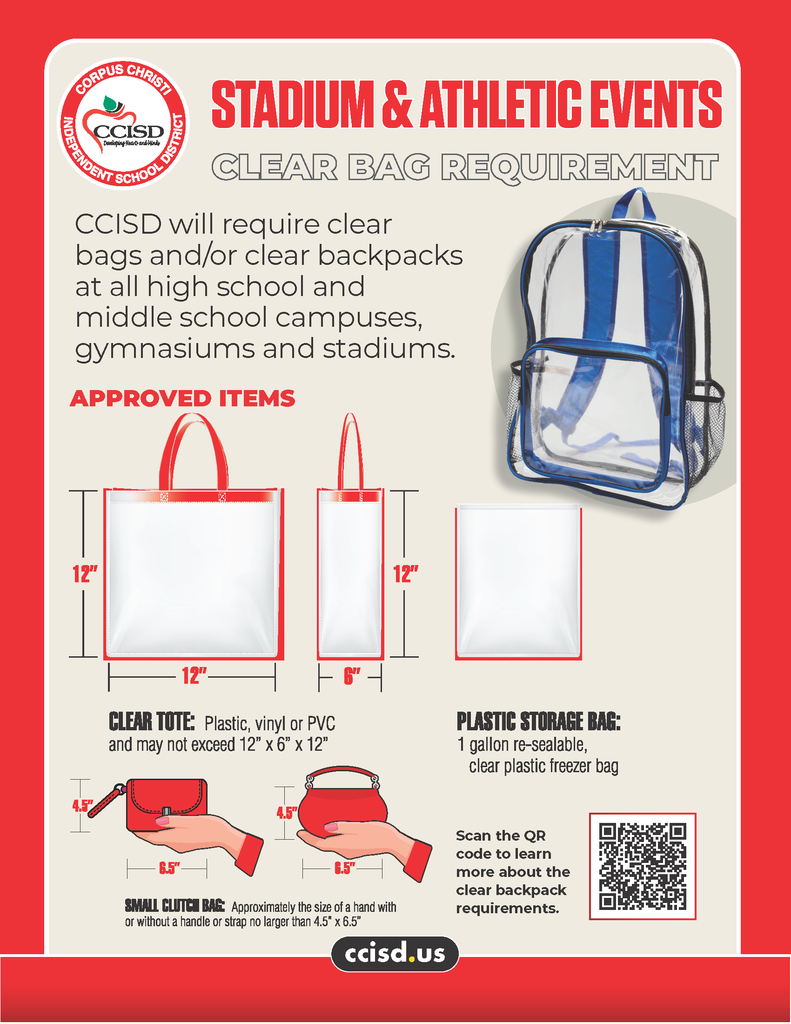 Athletics Clear Bag Policy