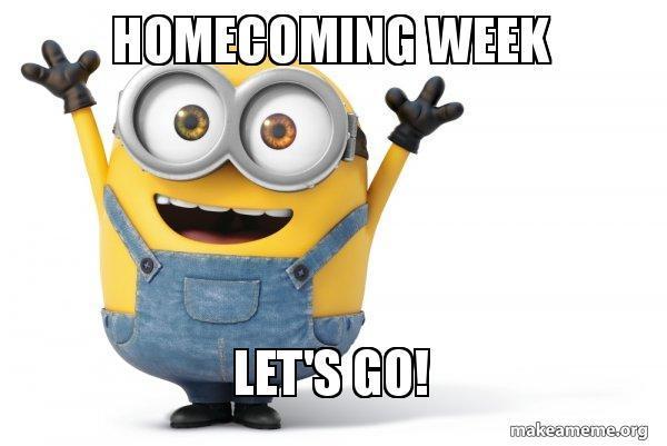 Raised hands emoji, tiger face emoji. The wait is almost OVER…Homecoming Week starts TOMORROW! Party popper emoji, blue heart emoji, white heart emoji. Get ready Tigers… it's about to get WILD. Tiger emoji, fire emoji