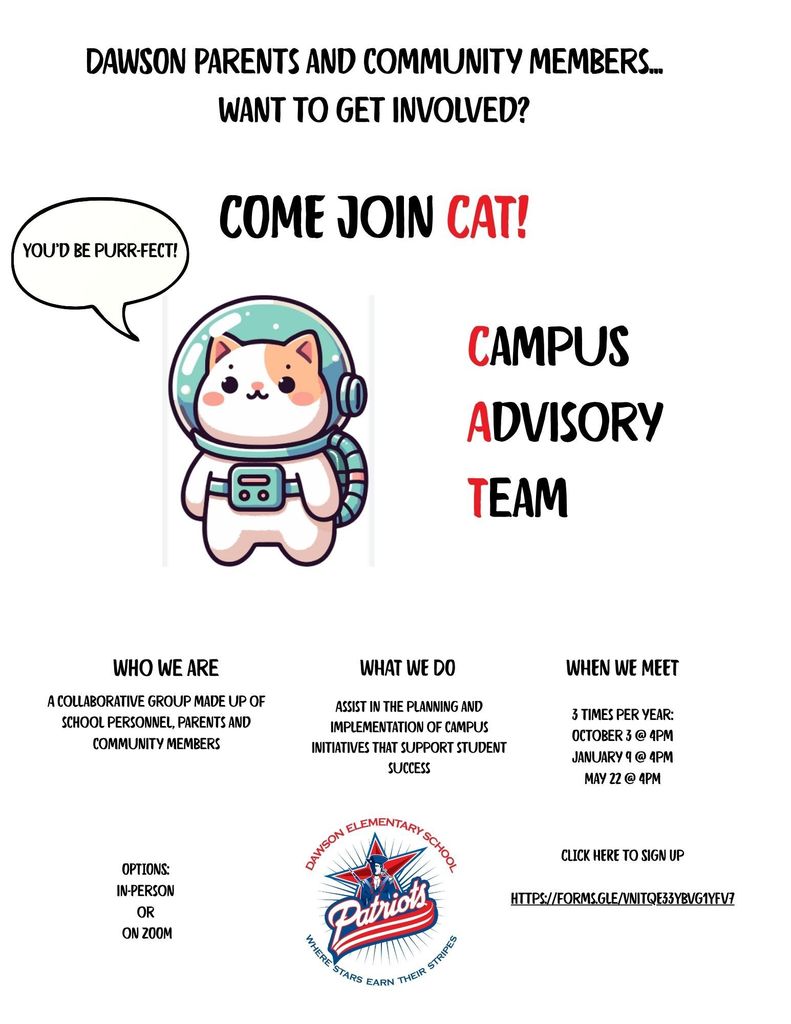 Join CAT (Campus Advisory Team)