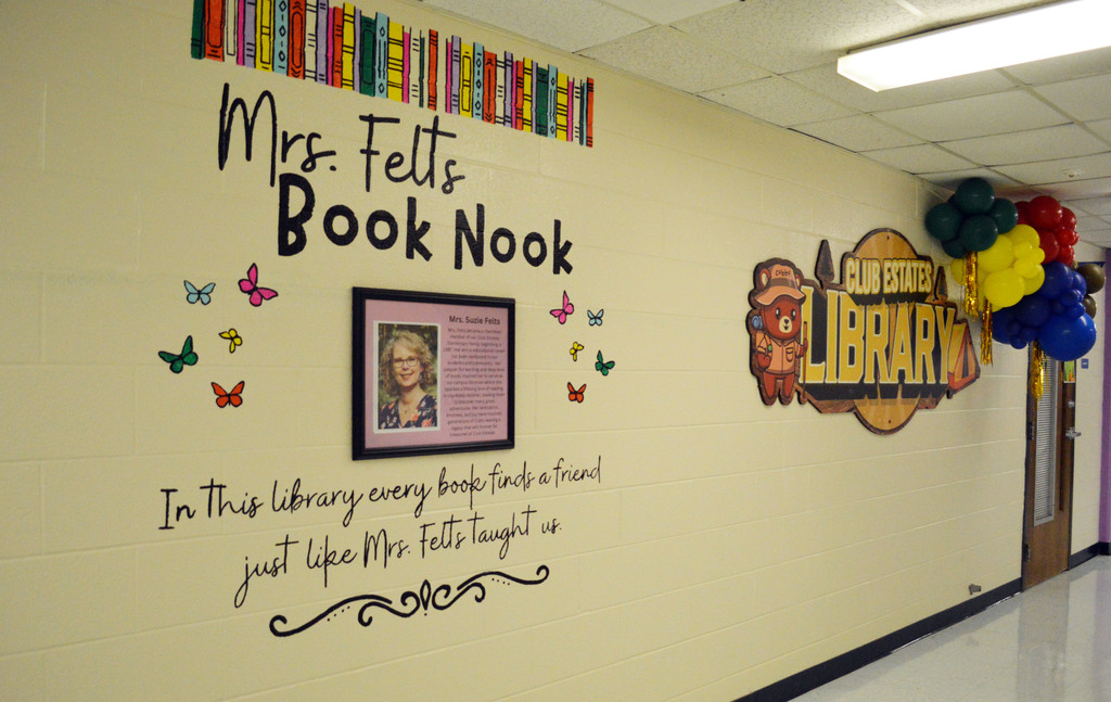 Club Estates Elementary School Library Reveal Event