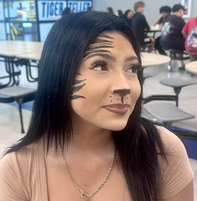 school staff dressed as tigers