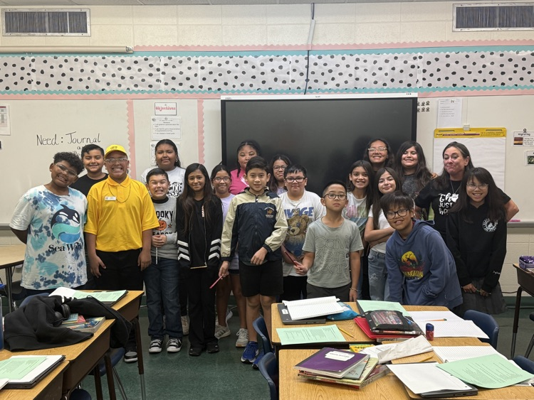 Ms. Regmund’s class had perfect attendance today 