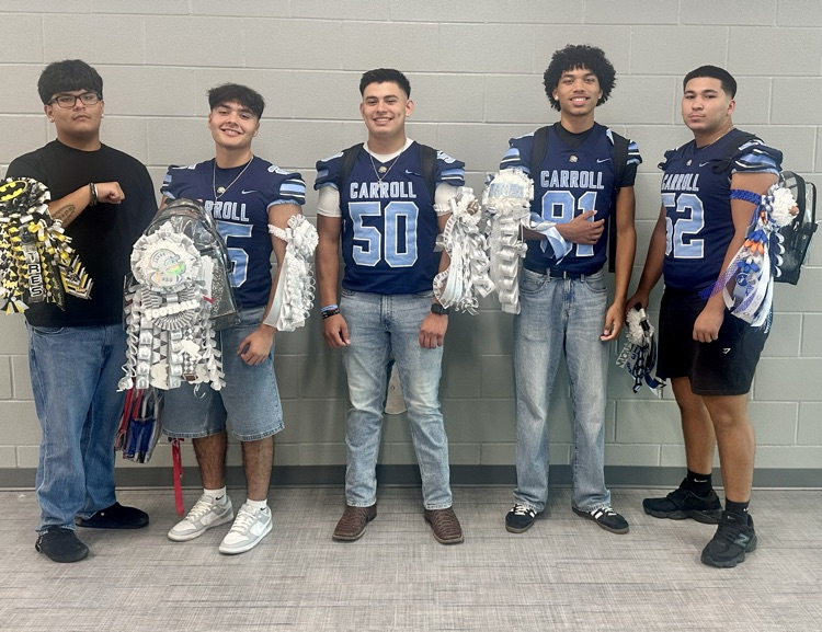 football team wearing garters